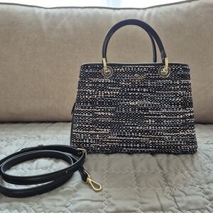 Kate Spade Black and Gold Satchel with Elegant Design